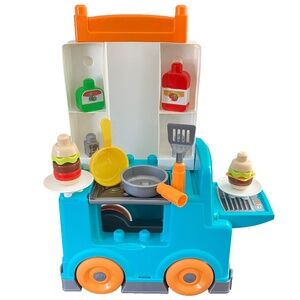 Mega Bloks First Builders Food Truck Kitchen Building Set, Pretend Play